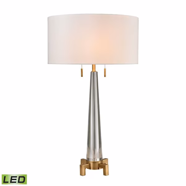 Bedford 30'' High 2-Light Table Lamp - Aged Brass